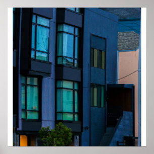 Blue Bay Windows Poster