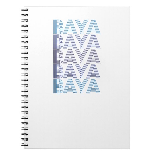 Blue Baya Notebook (Front)