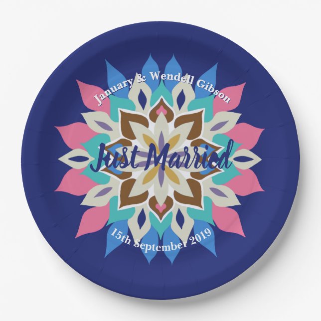 Blue Bayou 9-inch Wedding Plates (Front)