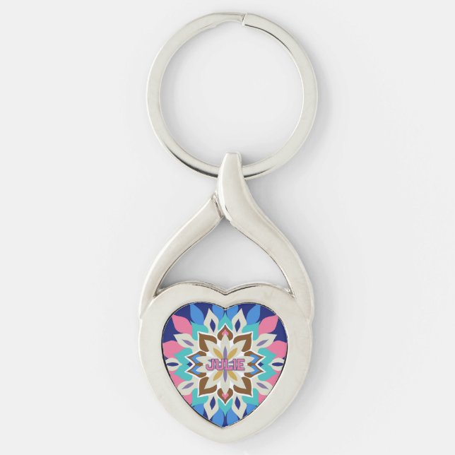 Blue Bayou Heart-Shaped  Key Ring (Front)