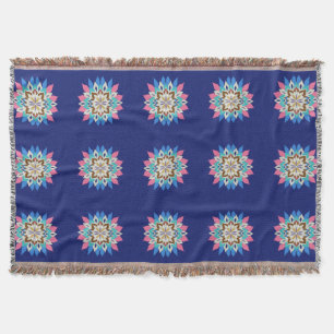 Blue Bayou Mandala Throw Blanket