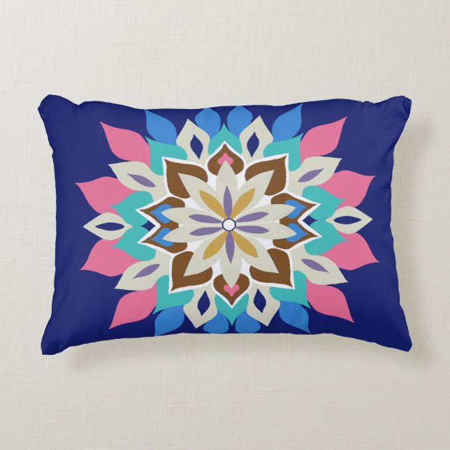 Blue Bayou Rectangle Throw Pillow (Front)