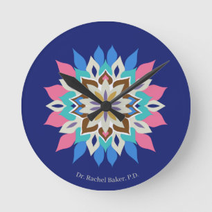 Blue Bayou Round Clock