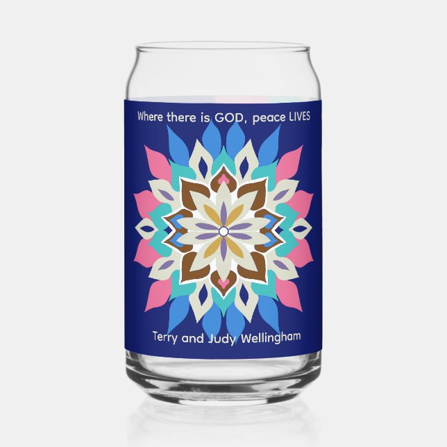 Blue Bayou  Wedding Glass (Front)