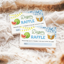 Blue BBQ Baby Shower Diaper Raffle