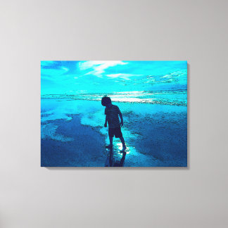 Blue Beach Canvas Print