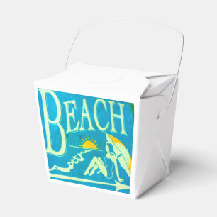 blue beach favour box