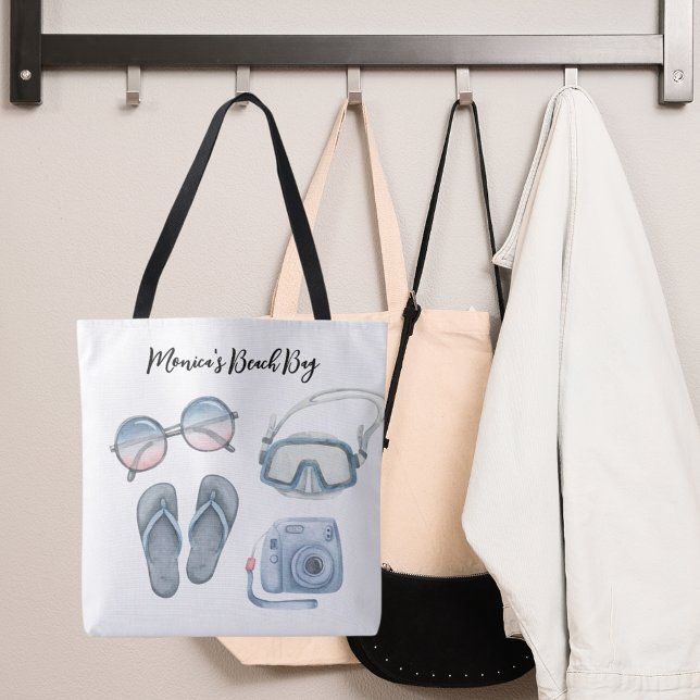 Blue beach gear tote bag (Creator Uploaded)