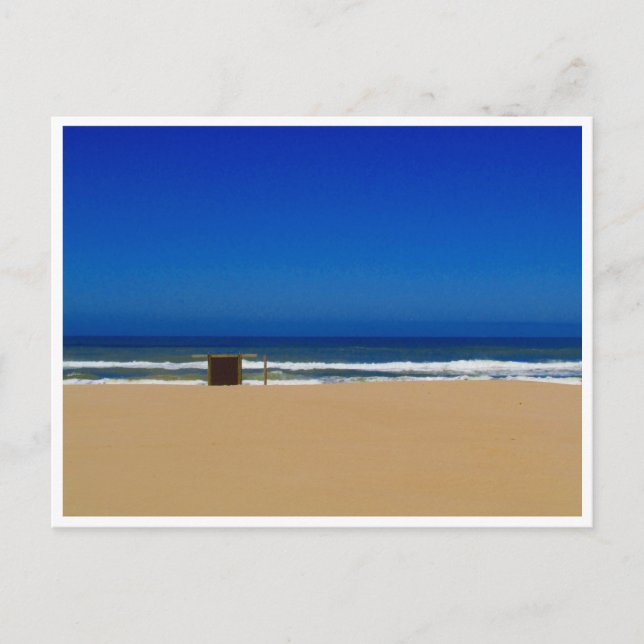 blue beach layers postcard (Front)