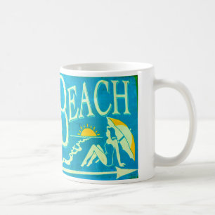 blue beach mug
