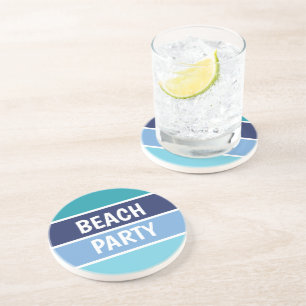 Blue Beach Party Coaster