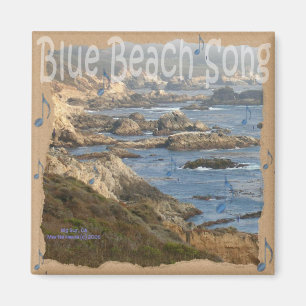 Blue Beach Song™ - Square Magnet