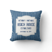 Blue Beach Theme with Stripes A06
