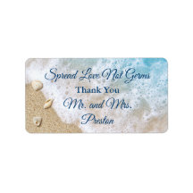 Blue Beach Waves Spread Love Hand Sanitizer