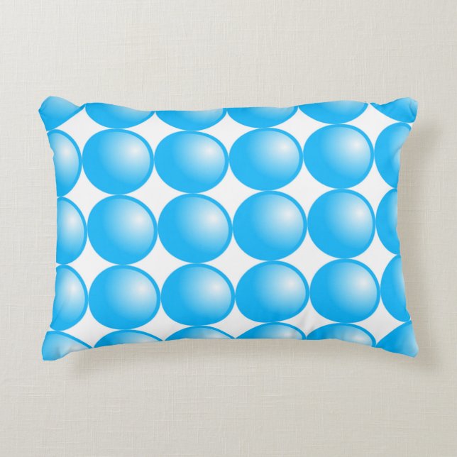 BLUE BEADS DECORATIVE CUSHION (Front)