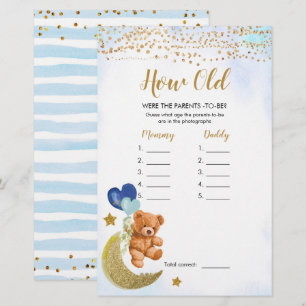 Blue Bearly Baby Shower How Old were The Parents