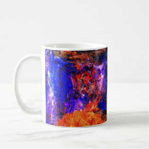 Blue Beast Running Fire Coffee Mug