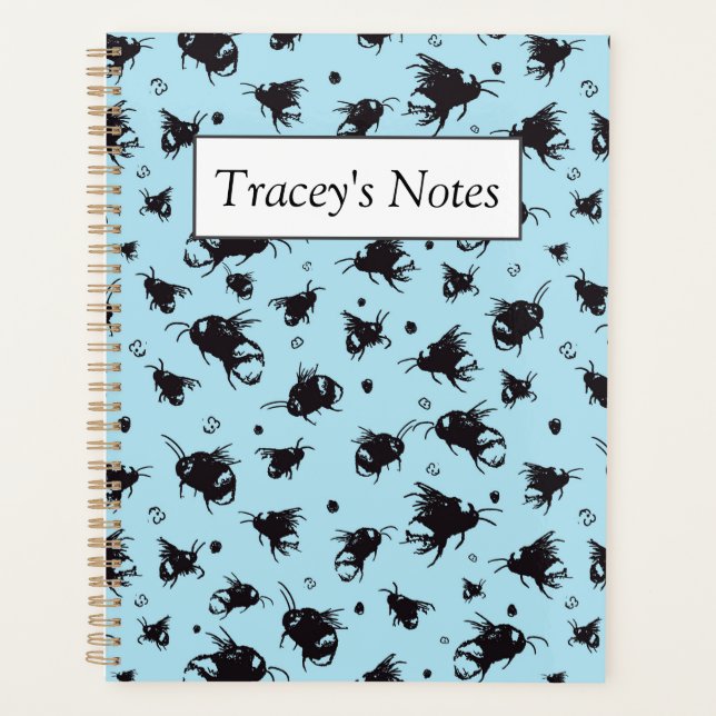 Blue Bee Planner – Personalized Holiday Gift  (Front)