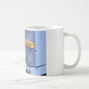Blue beehive coffee mug