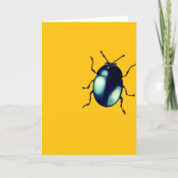 Blue Beetle Customisable Greeting Card