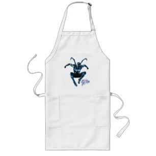 Blue Beetle Leaping Character Art Long Apron