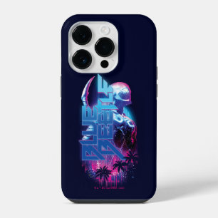 Blue Beetle Retrowave City Lights iPhone 14 Pro Case