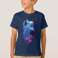 Blue Beetle Retrowave City Lights