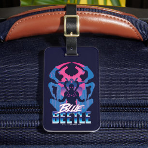 Blue Beetle Retrowave Versus Graphic Luggage Tag