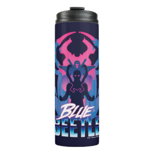 Blue Beetle Retrowave Versus Graphic Thermal Tumbler