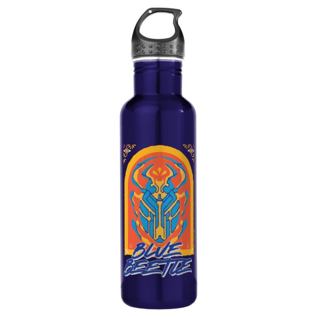 Blue Beetle Scarab Talavera Graphic 710 Ml Water Bottle (Front)