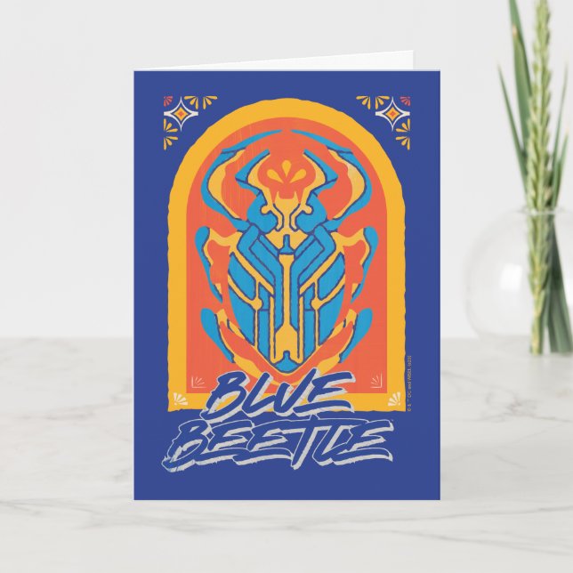 Blue Beetle Scarab Talavera Graphic Card (Front)