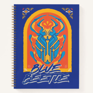Blue Beetle Scarab Talavera Graphic Notebook