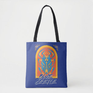 Blue Beetle Scarab Talavera Graphic Tote Bag