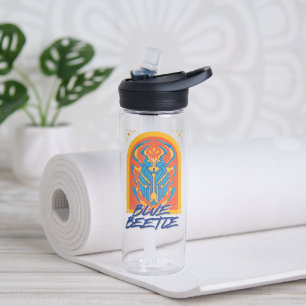 Blue Beetle Scarab Talavera Graphic Water Bottle