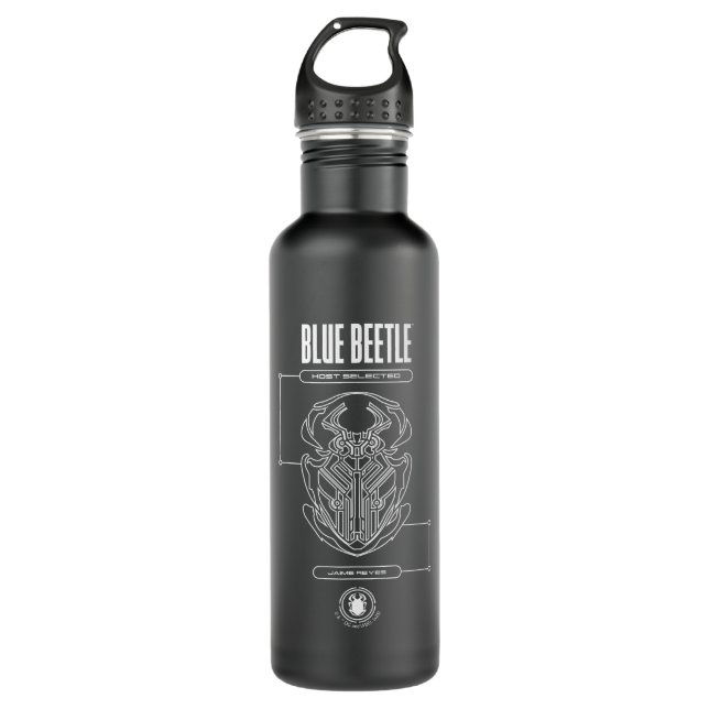 Blue Beetle Scarab Tech Graphic 710 Ml Water Bottle (Front)