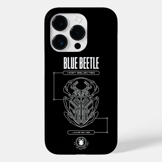 Blue Beetle Scarab Tech Graphic Case-Mate iPhone Case (Back)