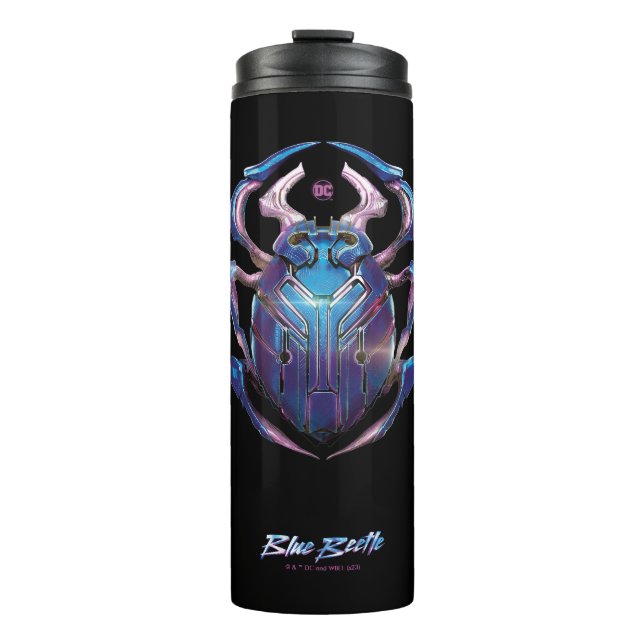 Blue Beetle Scarab Theatrical Poster Thermal Tumbler (Front)