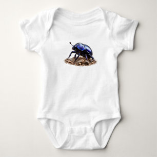 Blue Beetle Woodland Wildlife Baby Bodysuit