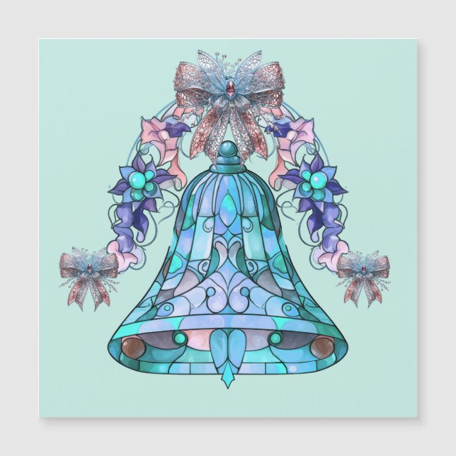 Blue Bell Christmas Magnetic Card (Front)