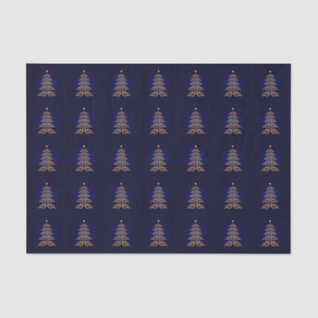 Blue Bell Christmas Tree Tissue Paper (Front)