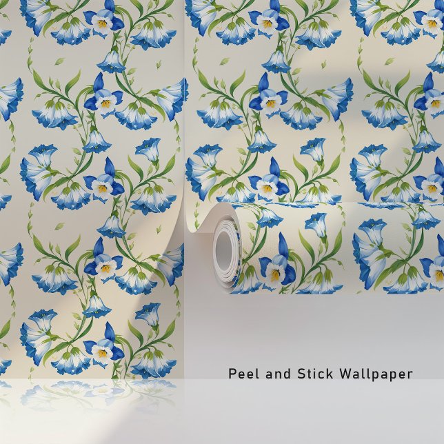 Blue Bell Floral Elegance Wallpaper (Creator Uploaded)