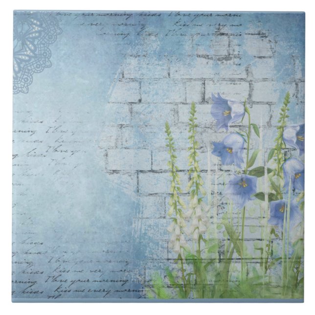 Blue Bell Garden  Tile (Front)
