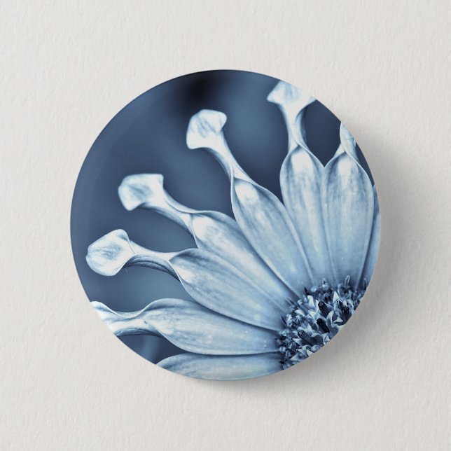 Blue Bell Tunicate with Selenium Filter 6 Cm Round Badge (Front)