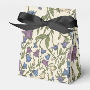 Blue Bellflower Pattern - Aesthetic Botanical Flor Favour Box