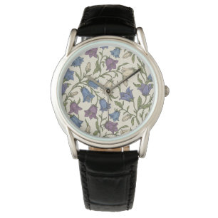 Blue Bellflower Pattern - Aesthetic Botanical Flor Watch