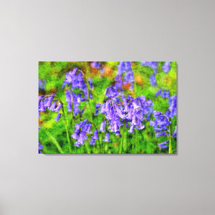 Blue bells canvas print