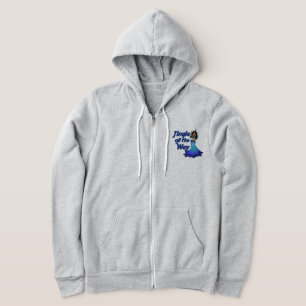 Blue belly dancer hoodie