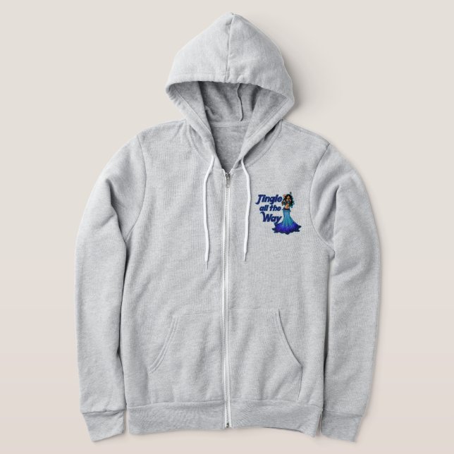Blue belly dancer hoodie (Laydown)