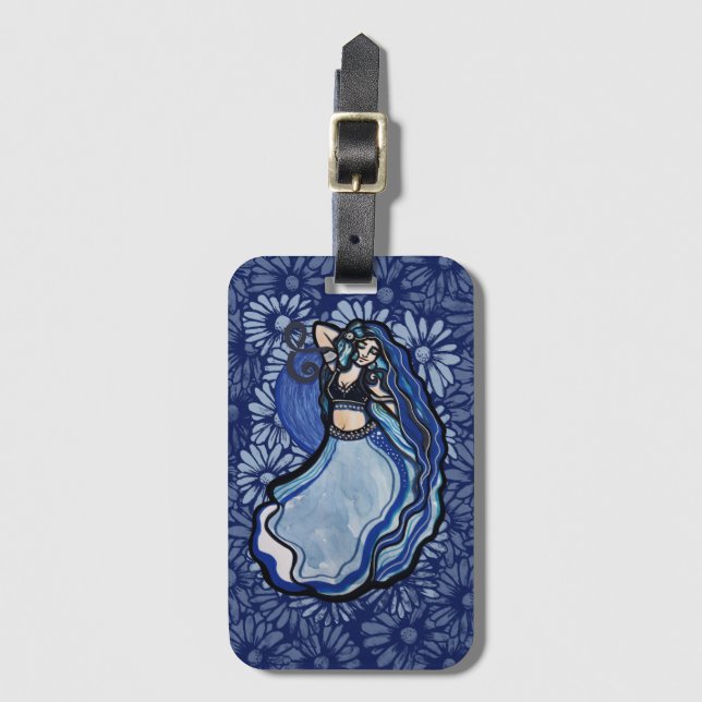 Blue Belly Dancer                              Luggage Tag (Front Vertical)