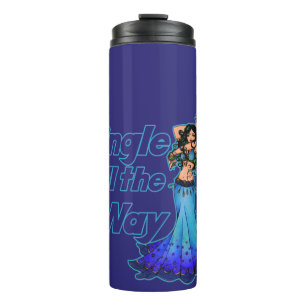 Blue belly dancer thermal tumbler